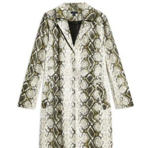Top Shop Rok It Snake Print Coat - Never Worn
